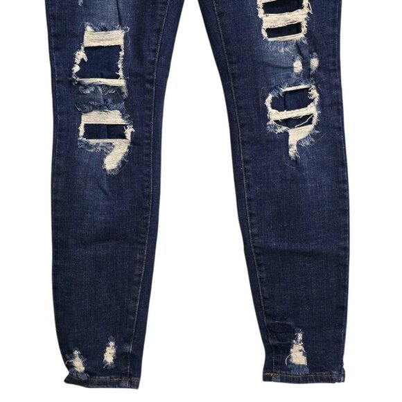 Judy Blue Distressed Skinny Fit Jeans Sz 29 - Picture 4 of 9